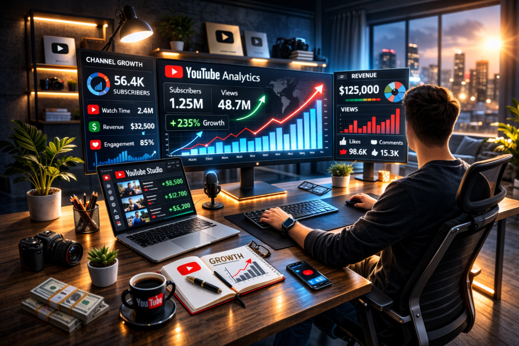 I Tried Faceless YouTube Automation with AI – My Results After 30 Days (2026) faceless youtube channel growth analytics