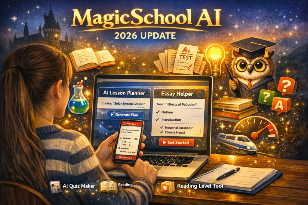 MagicSchool AI study planner and assignment generator for students