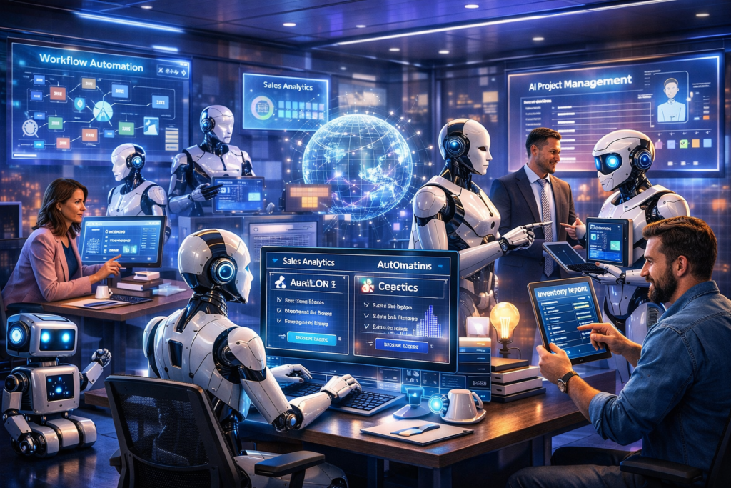 10 Best AI Agents for Small Business Automation in 2026 AI agents for small business automation concept