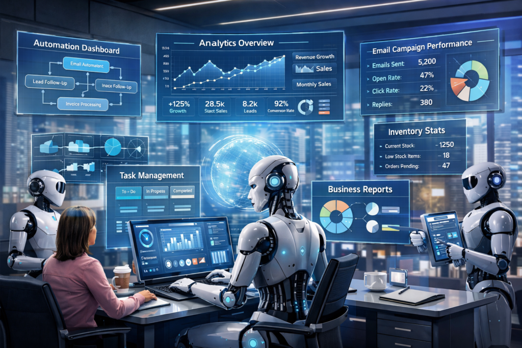 10 Best AI Agents for Small Business Automation in 2026 AI agent interacting with software tools