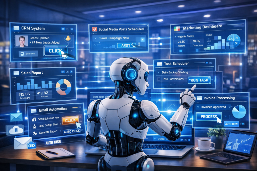 10 Best AI Agents for Small Business Automation in 2026 ChatGPT custom AI agent assisting small businesses with automation and customer support