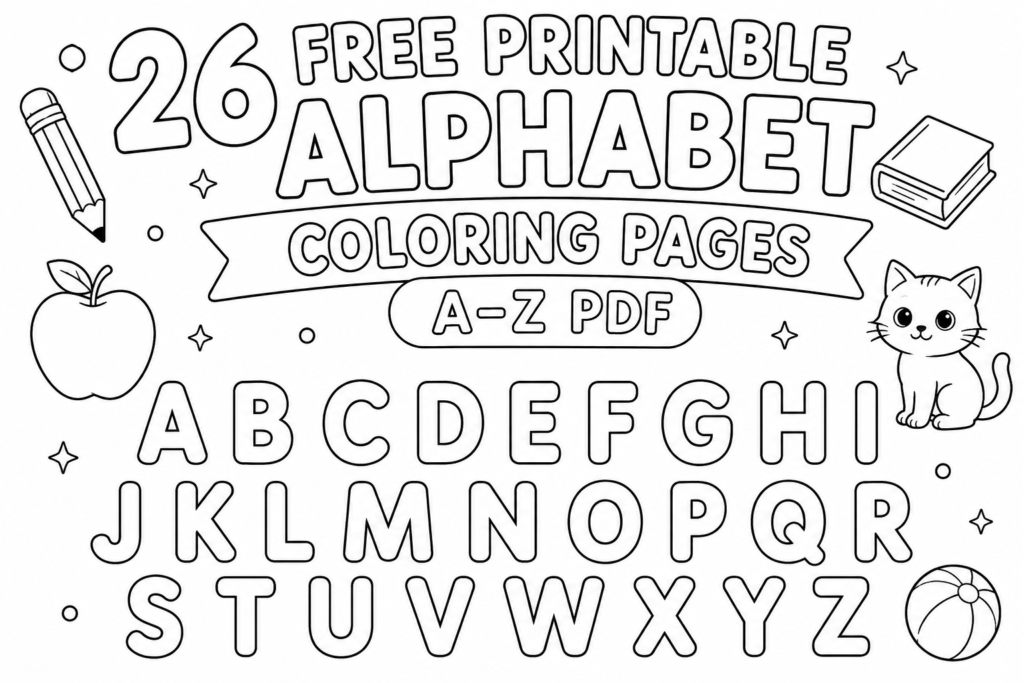 Free Printable Alphabet Coloring Pages