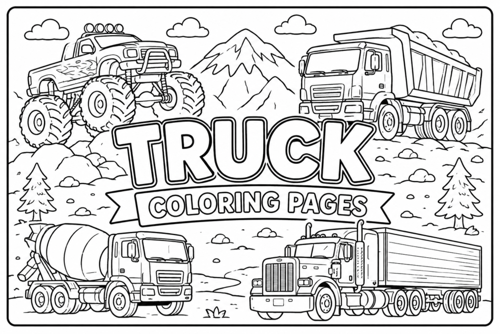 Truck Coloring Pages