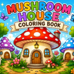 Mushroom House Coloring Book