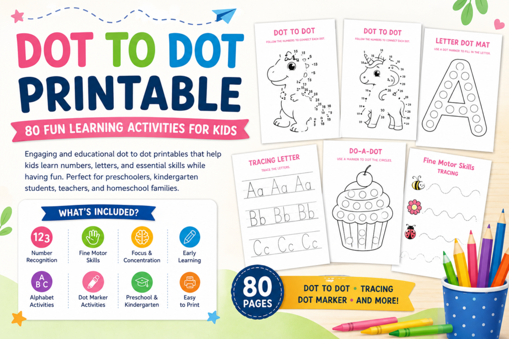 Dot to Dot Printable