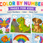Free Color by Number Pages for Kids (Printable Worksheets)