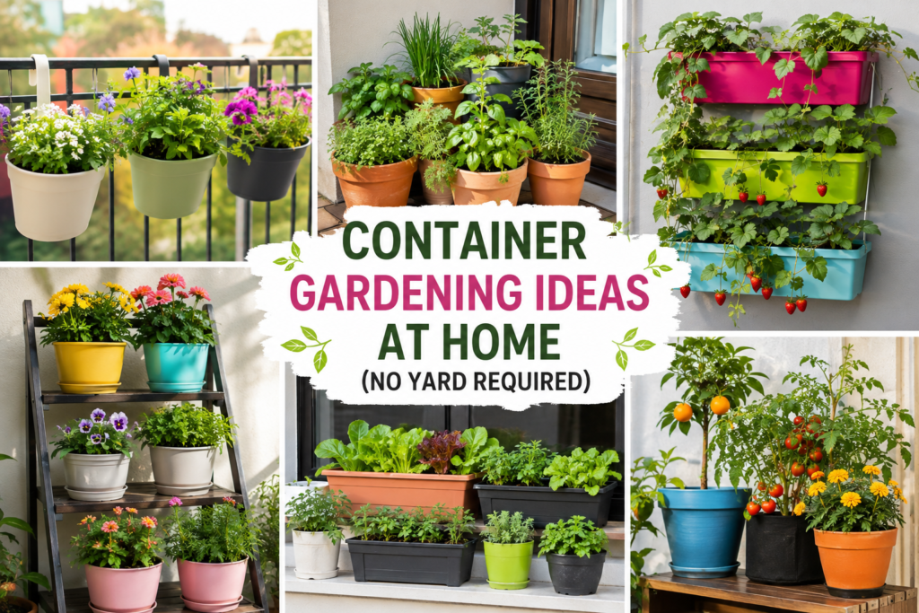 Container Gardening Ideas at Home (No Yard Required)