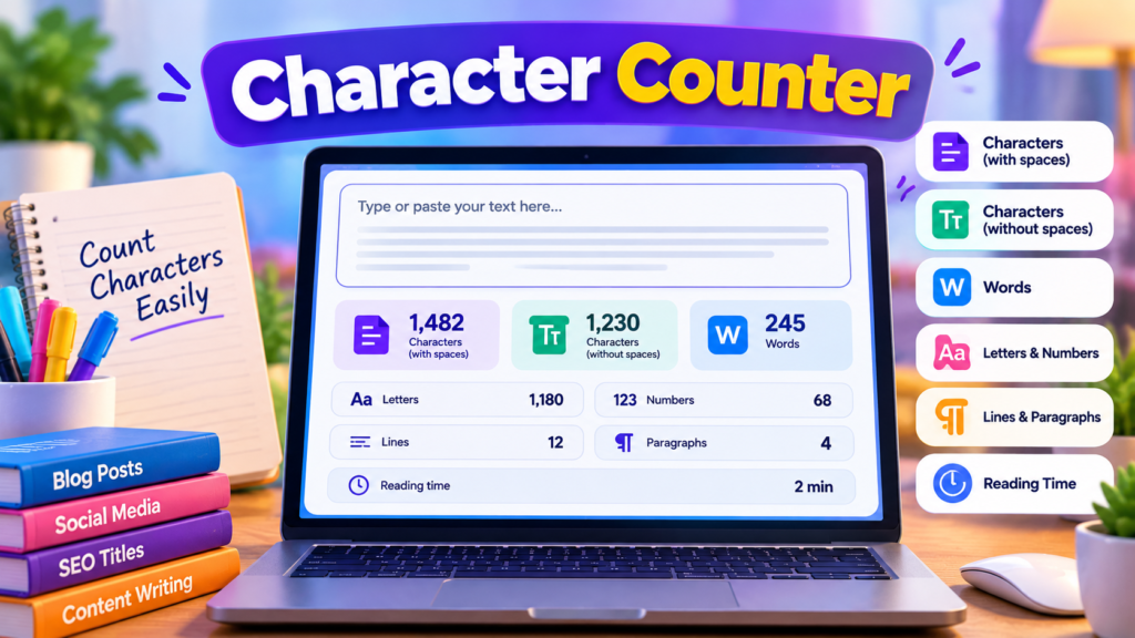 Free Character Counter – Count Characters Online
