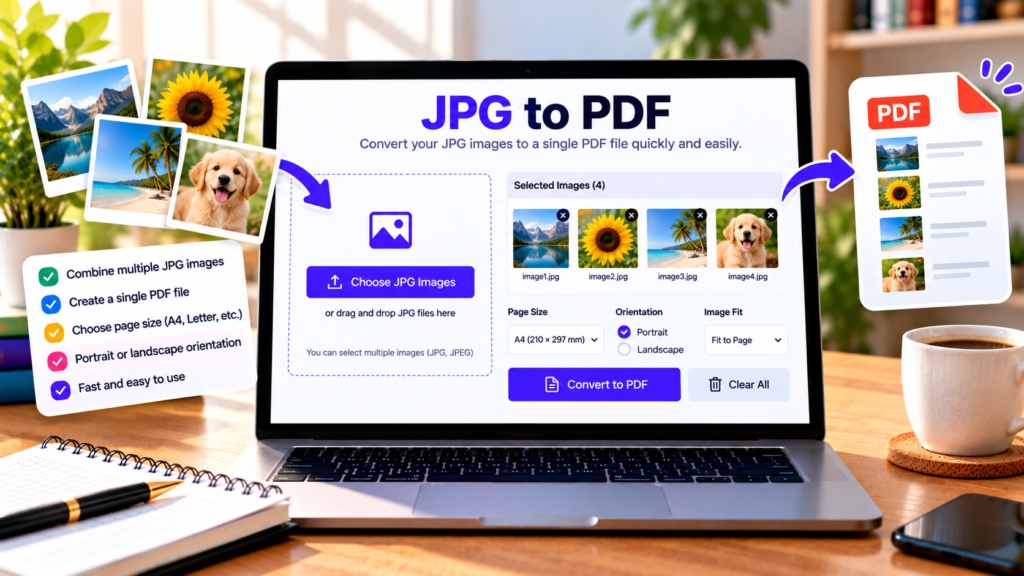 JPG to PDF Converter Online – Free Image to PDF Tool