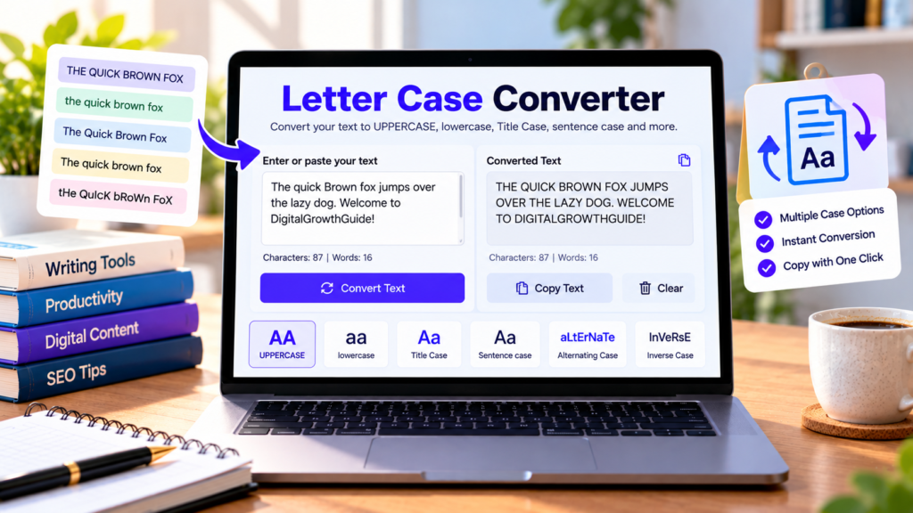 Free Letter Case Converter Online – Change Text Case