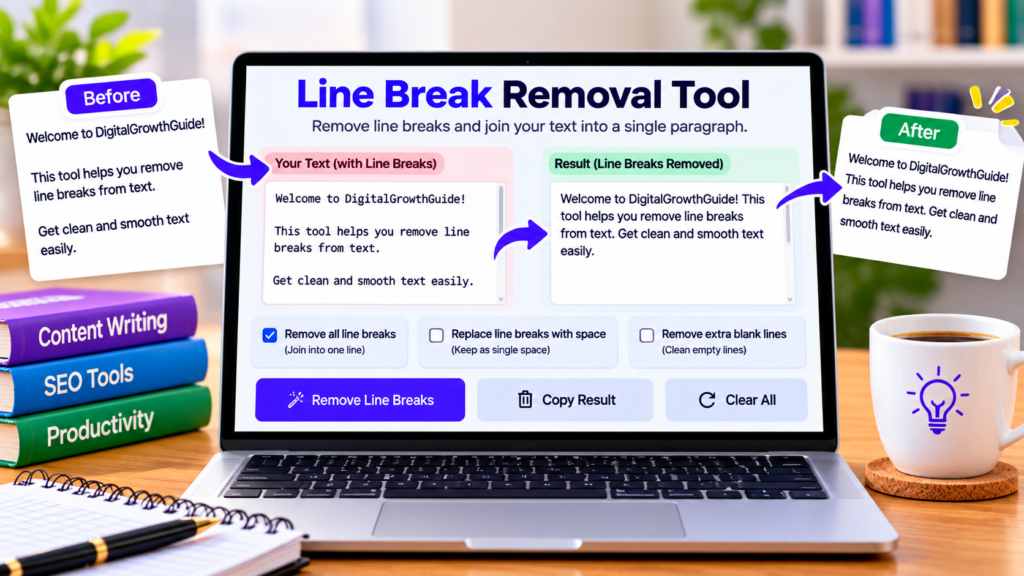 Line Break Removal Tool Online – Remove Line Breaks Free