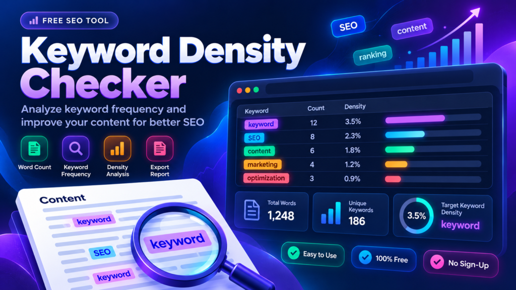 Keyword Density Checker – DigitalGrowthGuide