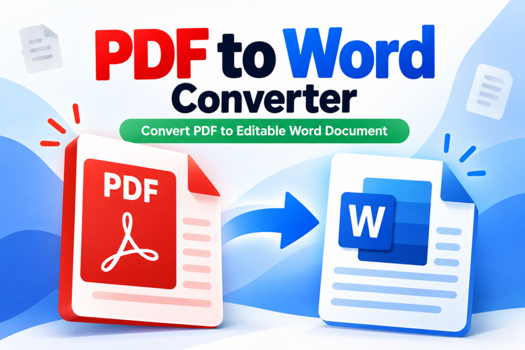 Free PDF to Word converter online for converting PDF documents into editable