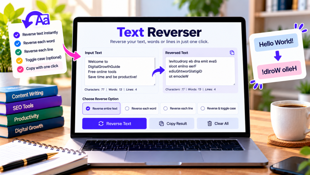 Text Reverser Online – Reverse Text and Words Free